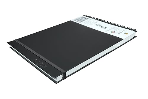 Creo Crafts 9" x 12" SketchO Sketchbook_Top Spiral Wire-O Bound_128 Pages (64 Sheets) 140gsm | Landscape Hardcover, Acid-Free Natural Shade Paper for Artists, Students & Travel Sketching - size: A4