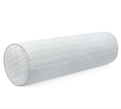 Kingnex Cylinder Bolster Roll Pillow for Sleeping on Back or Side 20x8 - size: 20 x 8"