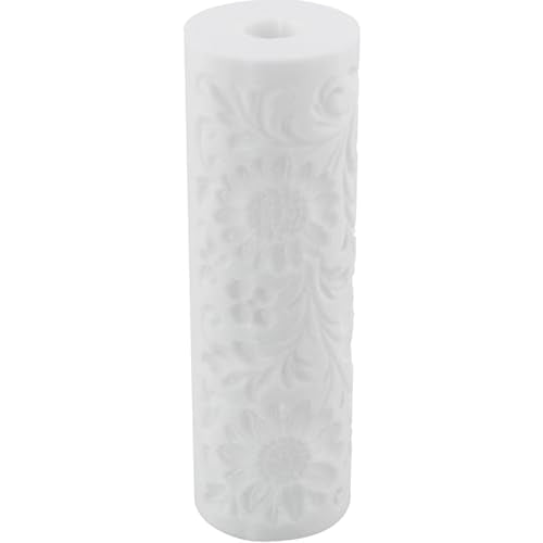 ZCZQC Floral Texture Clay Roller Polymer Clay Texture Roller Embossing Clay Cutter for Use with Cutting Tools 4.72x1.5in for DIY Earrings Jewelry Making Craft Supplies