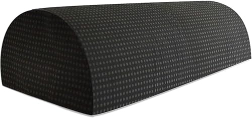 Half Moon Pillow for Leg Elevation | Ankle Knee Neck and Lumbar Support Bolster | Non-slip Removable Washable Cover by Comfort Home | Comfort Home Half-Round Footrest Cushion with Non-slip, Removable, Washable Cover, 16" long x 7.5" wide x 4" high