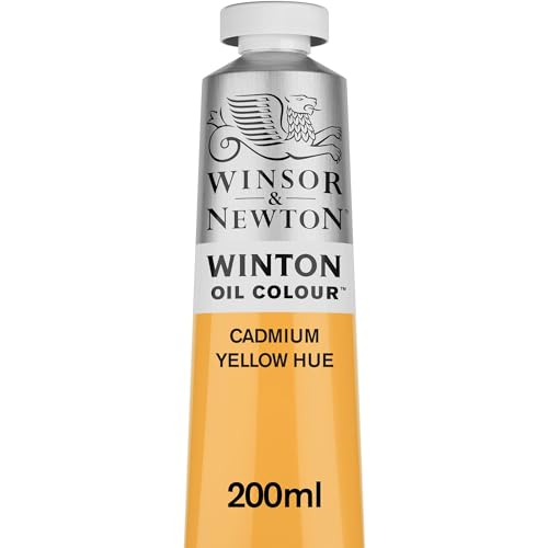 Winsor & Newton Winton Oil Color, 200ml Tube, Cadmium Yellow Hue | High-quality pigments, Durable, Lightfast, Permanent, Uniform Consistency, Great Pigment Load - color: Cadmium Yellow Hue, size: 6.75 Fl Oz (Pack of 1), style: 6.75-oz Tube