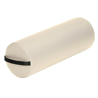 EARTHLITE Bolster Pillow Jumbo – Durable Massage Bolster, 100% PU Upholstery incl. Strap Handle - color: Vanilla Creme