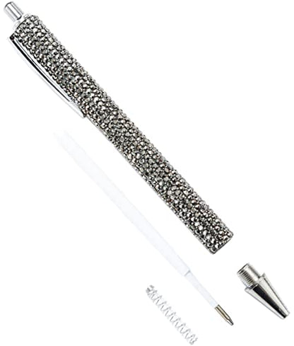 Gullor Click Ballpoint Pens, Diamond-encrusted Ball Pens, Black Ink Medium Point 1mm, for Office Supplies Gift Wedding Birthday - color: Color Set 1, style: 5 Pieces