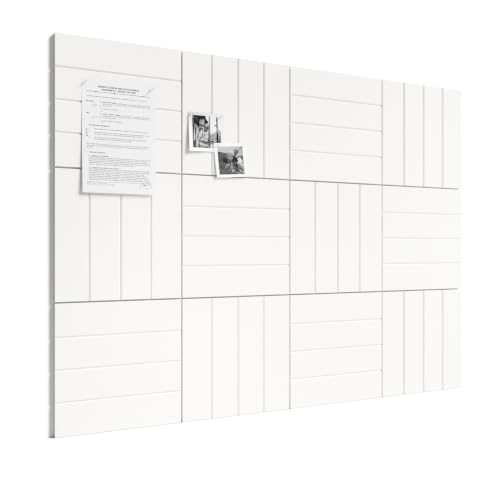 Bumusty 48" x 36" Large Cork Board Alternative, Milky White - color: Milky White, size: Bold-stripe 12-pack