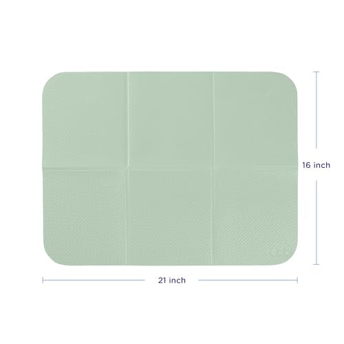 Ubbi On-the-Go Diaper Changing Baby Mat, Sage - size: 16 x 21 Inch, style: Sage Changing Mat