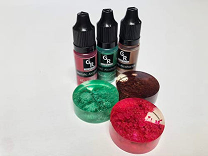 Metallic Alcohol Ink Set -26 Metallic Colors Alcohol Based Ink for Resin Art, Fluid Art,Resin Craft,Resin Petri Dish，Alcohol Ink Paint for Yupo,Tumbler (Metallic 26 Color Set)