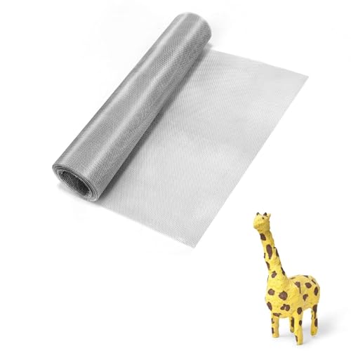 Aluminum Sculpting Mesh 19.69" x16.4ft – Twists into Curves & Corners, Holds Shape for Geometric or Organic Forms. Ideal Base for Paper Mâché, Plaster, Animal Figures, Abstract Art & DIY 3D - size: 19.69 Inch by 16.4 Foot