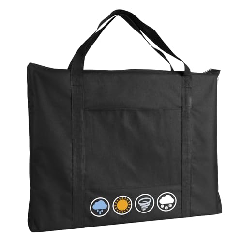 Ostlttyn Art Portfolio Case, Waterproof 24x36 Inch Large Art Portfolio Bag with Shoulder Strap for Artwork, Poster, Sketching, and Drawing, Black - size: 24 x 36 inches