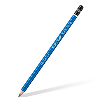 STAEDTLER Mars Lumograph 6B Graphite Art Drawing Pencil, 6 Pencils | for Sketching and Shading, Break-Resistant Premium Woodcase Drawing Pencils, 6-Piece Set - style: 6B