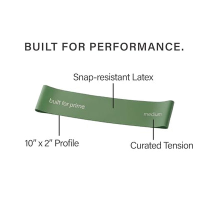 Mini Resistance Bands, Set of 3 – Non-Slip Workout Bands for Strength Training, Physical Therapy & Progressive Activation - color: Sand, Olive Drab, and Onyx