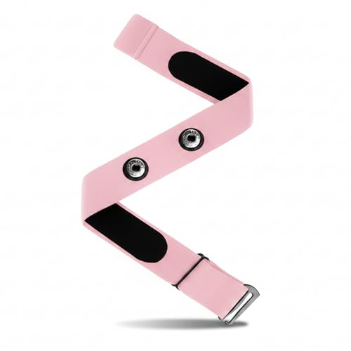 FITCENT Heart Rate Monitor Chest Replacement Strap Compatible with Polar H10 H9 H7, Adjustable Soft HR Belt Work for Polar Heart Rate Sensor Garmin HRM200 - color: Pink