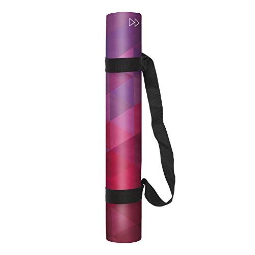 YOGA DESIGN LAB | The Combo Yoga Mat | 2-in-1 Mat+Towel | Eco Luxury | Ideal for Hot Yoga, Power, Bikram, Ashtanga, Sweat | Studio Quality | Includes Carrying Strap! - color: Tribeca Sand, size: 3.5mm
