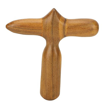 YUYTE Wooden Foot Massage Stick Ergonomic Reflexology Tool | wood acupressure roller, handheld design for tired feet relief, deep tissue muscle relaxation for hands