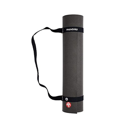 Manduka Yoga Commuter Mat Carrier - Eco-Friendly Cotton, Easy to Carry, Hands-Free, For All Mat Sizes - color: Black