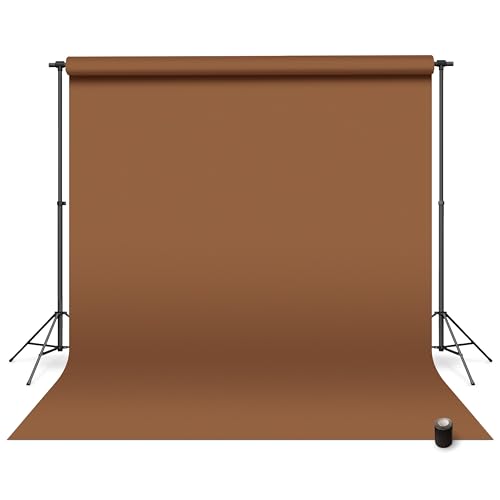 Denny Mfg Seamless Paper Backdrop for Photoshoot, Espresso Brown, 86" x 36' | Photoshoot backdrop, Matte Finish for Portraits, Product Photos and Video Shoots, with Free Roll Gaffer Tape (2 in x 13 ft) - color: Espresso Brown, size: 86 in x 36 ft