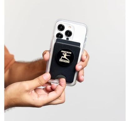 Shotasana Advanced Yoga Pose Drinking Humor PopSockets PopWallet for MagSafe - style: Magnetic PopWallet