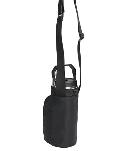 STANLEY Vitalize Carry-All Bag | Bottle Holder with Drawstring Cinch | Adjustable Shoulder Strap | Zippered Valuables Pocket | Durable Recycled Fabric | Black - color: Black, size: Carry-All