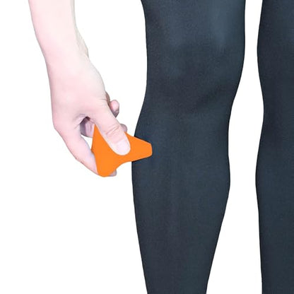 Manual Trigger Point Massage Tool Small Massager Ball 3″×2.6″ Orange - color: Orange