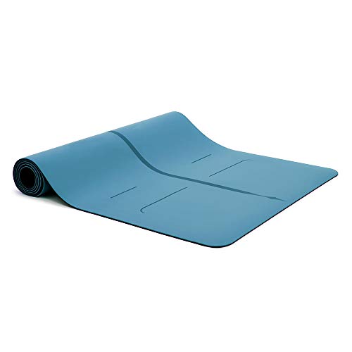 Liforme Evolve Yoga Mat - Patented Alignment Design, Advanced Non-Slip Grip - color: Blue