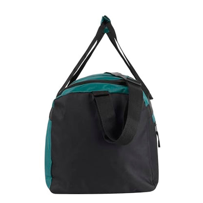 40 Liter, 22 Inch Reflective Duffle Bag with Shoulder Strap for Men, Women, Travel - color: Green