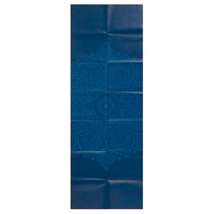 Gaiam Foldable Yoga Mat, 2mm Icy Paisley - color: Blue Sundial