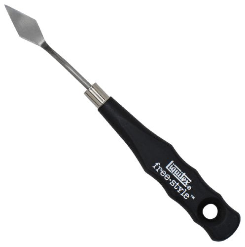 Liquitex Professional Freestyle Small Painting Knife, No. 6 | Rustproof Stainless Steel Knife Blade, Non-Slip Ergonomic Handle for Grip, Riveted Handle for Durability - size: Small, style: No. 6