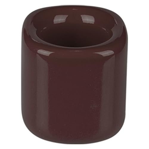 Mega Candles 10 pcs Brown 1/2 Inch Diameter Ceramic Chime Ritual Spell Candle Holders, Great for Casting Chimes, Meditation, Rituals, Spells, Vigil, Witchcraft, Wiccan Supplies - color: Brown, size: 10 Pieces