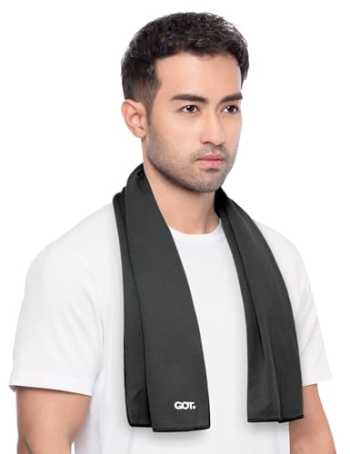 Instant Cooling Towel Neck & Face - Sweat Rag Neck Wraps Gym Workout | 40x12 Inch, Evaporative Cooling, Wet Wring Snap Activation, Lightweight, UPF 40+, Outdoor Adventures - color: Black, size: Single Pack