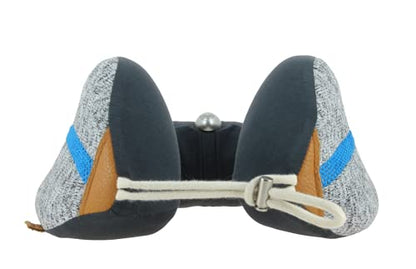 Be Relax Sleep Therapy Pillow (Granite Blue). Premium Shape Ergo-Smart. Shiatsu Point. Exclusive Heat Patch to Ease Your Neck Tension. Designed in Paris. - color: Granite Blue