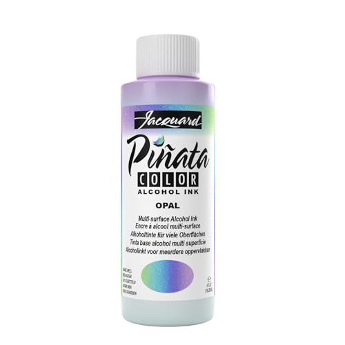 Jacquard Pinata Alcohol Ink - Opal - Professional and Versatile Ink that Produces Color Saturated and Acid-Free Results - 4 Fluid Ounces - Made in The USA - color: Opal, size: 4 fl oz