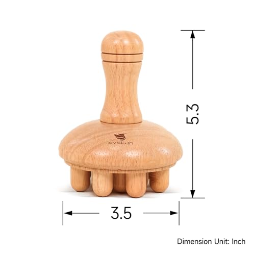 Wooden Mushroom Massager, Wooden Body Contouring Therapeutic Tool