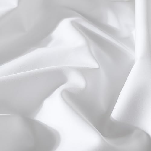 CirclesHome Pillow Protectors 4 Pack Queen Zippered - 100% Cotton Breathable Pillowcases - Protects Pillows from Dirt, Dust and Debris (Queen- Set of 4 - 20x30) - color: 1 - White, size: Queen (20 x 30 inches) - Set of 4