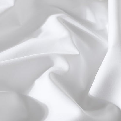 CirclesHome Pillow Protectors 4 Pack Queen Zippered - 100% Cotton Breathable Pillowcases - Protects Pillows from Dirt, Dust and Debris (Queen- Set of 4 - 20x30) - color: 1 - White, size: Queen (20 x 30 inches) - Set of 4