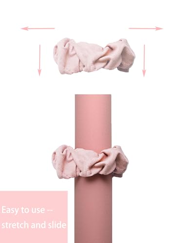 Yoga Mat Scrunchie Yoga Mat Strap Carrier Pilates Mat Holder - color: Light Pink