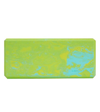 Everyday Yoga Premium Foam Block, 3in/4in/5in Thick, Multi Colors, 1 Block - color: Turquoise Multi, size: 3 Inch Thick