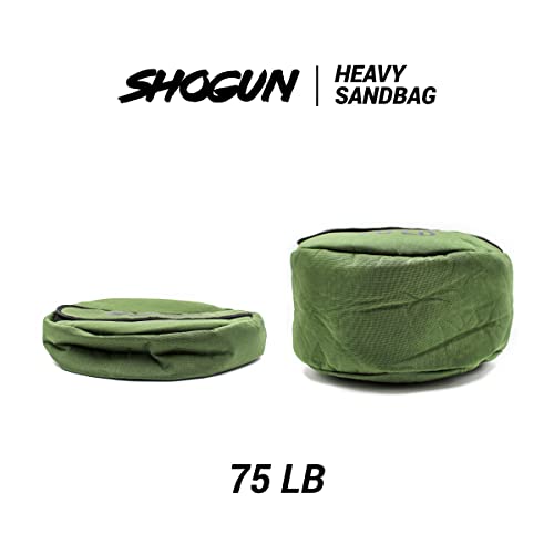 Shogun Sandbags for Working Out – Heavy Duty Workout Sandbag for Weight Training, Cross Training, Strongman, Fitness & Military Use – Adjustable Exercise Sand Bags for Full Body Training - color: Green, size: 75 LB