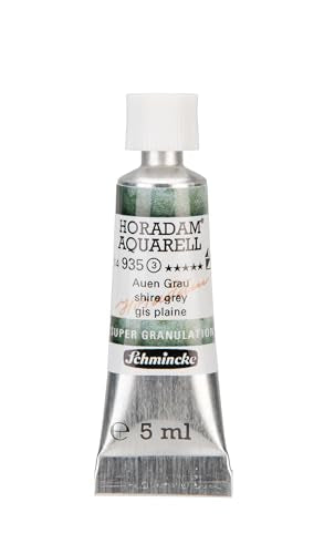 Schmincke - HORADAM® AQUARELL, Super Granulation, 14 935 001 Shire Grey, 5 ml tube, very strong granulating colors, finest, super granulating watercolors - color: 935 shire grey