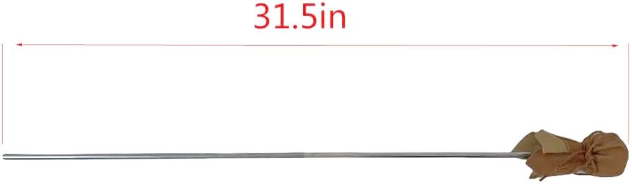 Mahl Stick for painting,Steadying Painter Hand,31.5 Inches stainless steel Mahl Stick,with Artificial Leather, Artists Painting Hand Rest Tool