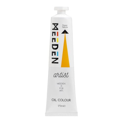 MEEDEN Artist Grade Oil Paint: Deep Yellow - 170ml/5.7oz Tube | Professional Art Paints and Supplies for Canvas Painting - color: Deep Yellow, size: 5.7 Fl Oz (Pack of 1)