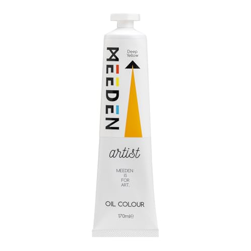 MEEDEN Artist Grade Oil Paint: Deep Yellow - 170ml/5.7oz Tube | Professional Art Paints and Supplies for Canvas Painting - color: Deep Yellow, size: 5.7 Fl Oz (Pack of 1)