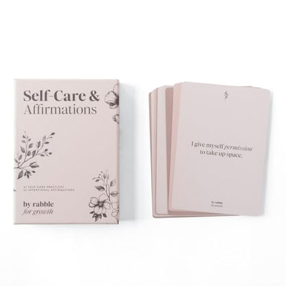 Rabble Self-Care and Affirmations Deck - 52 Affirmations and 52 Self Care Exercises