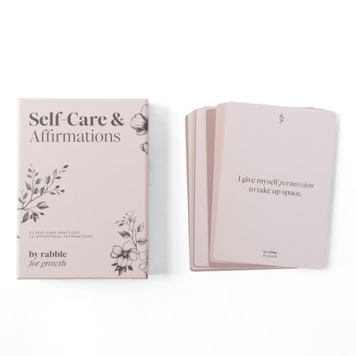 Rabble Self-Care and Affirmations Deck - 52 Affirmations and 52 Self Care Exercises