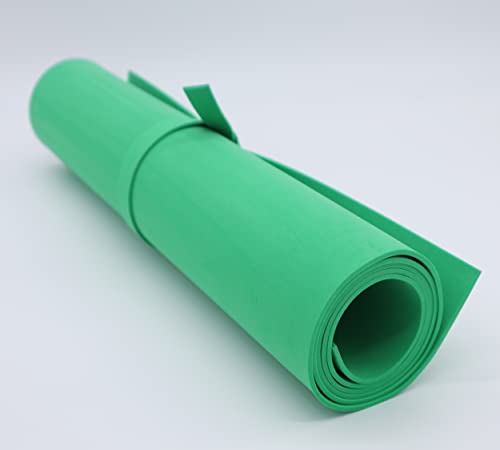 OISAKLD EVA Foam 2mm-10mm 13.7"×39" Craft Foam Sheet 74 kg/m³ Cosplay Foam for Craft Model Cosplay 2mm - color: Green, size: 2mm -Thickness
