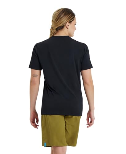 Arena Unisex Adult Team Solid Crew Neck T-Shirt Short Sleeve Quick Dry Athletic Lightweight Top - color: Black, size: Medium