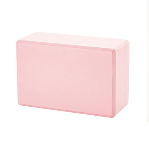 High-Density EVA Yoga Block – Hard & Thick (250g) Block for Yoga, Pilates, Dance Workout – Non-Slip Exercise Brick for Beginners, 9x6x4 Inches - color: Pink