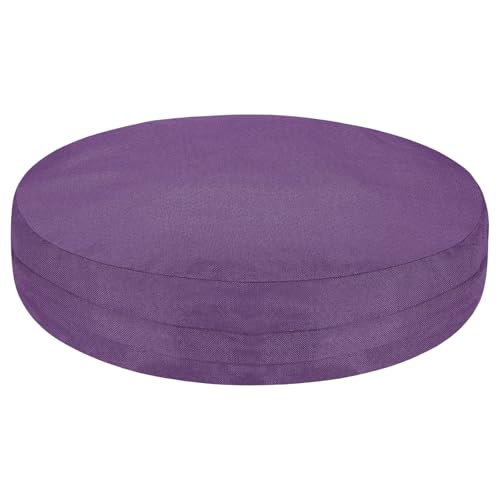 uxcell Round Floor Pillow 19.7" Floor Cushion Cover w/Zipper - color: Dark Purple, size: 19.7" x 19.7" (Pack of 1)