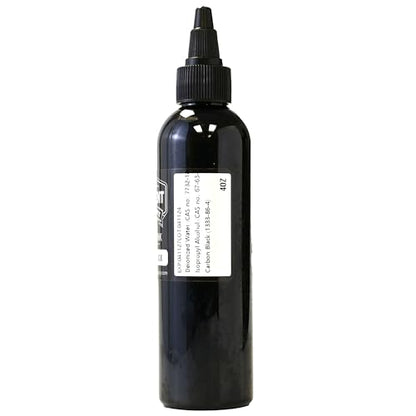 Element Tattoo Supply Black Tattoo Ink 4oz Bottle | Professional Black Ink | USA made formula, smooth reliable flow, deep bold saturation, ideal for lining and shading, trusted by professional artists - size: 4oz
