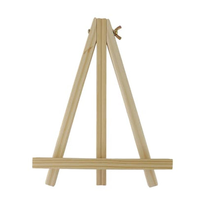4 Pcs Tabletop Easel,Easel for Painting 9.45 Inch Wooden Painting Stand for Art,and Crafts,Portable Canvas Photo Picture Sign Holder for Kids and Adults - size: 9.45"x7.09"/24x18 cm(LW)