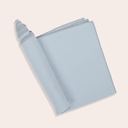 Fittest Pro Non-Slip Hot Yoga Towel with Super-Absorbent Soft Suede Microfiber in Many Colors, for Bikram Pilates and Yoga Mats. (72.00 x 26.50) Frosted Blue - color: Light Blue
