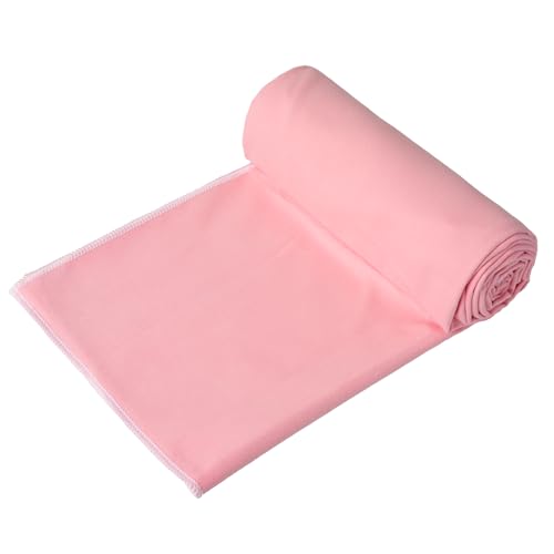 Eunzel Hot Yoga Mat Towel, Ultra-Absorbent Microfiber 72" x 26.5" | Ultra Absorbent Microfiber, Soft Touch Fabric, Quick Dry, Hot Yoga & Pilates, Machine Washable - color: Pink/ White